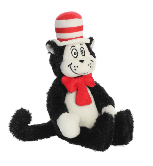 Aurora Dr. Seuss The Cat in the Hat Thing 1  Clip-On 4-Inch Stuffed Animal Plush