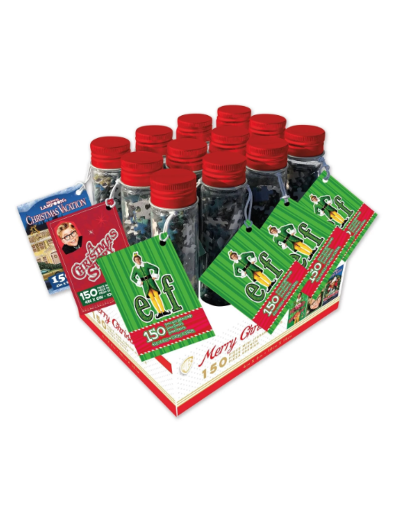 Novelty Christmas 150pc Puzzle In A Tube Assorted