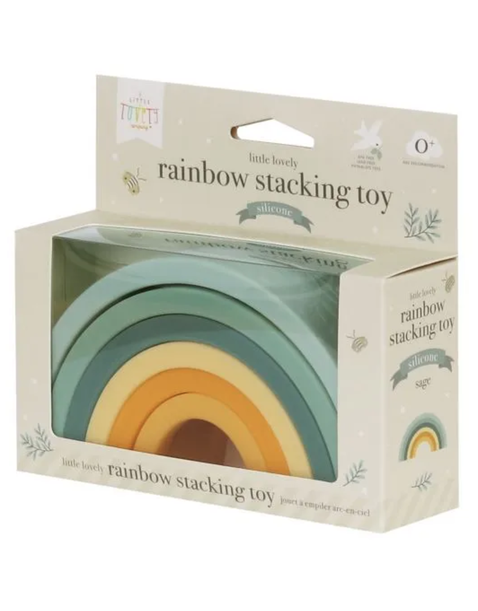 Silicone Rainbow Stacking Toy: Sage - CLEARANCE