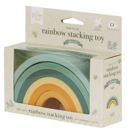 Silicone Rainbow Stacking Toy: Sage