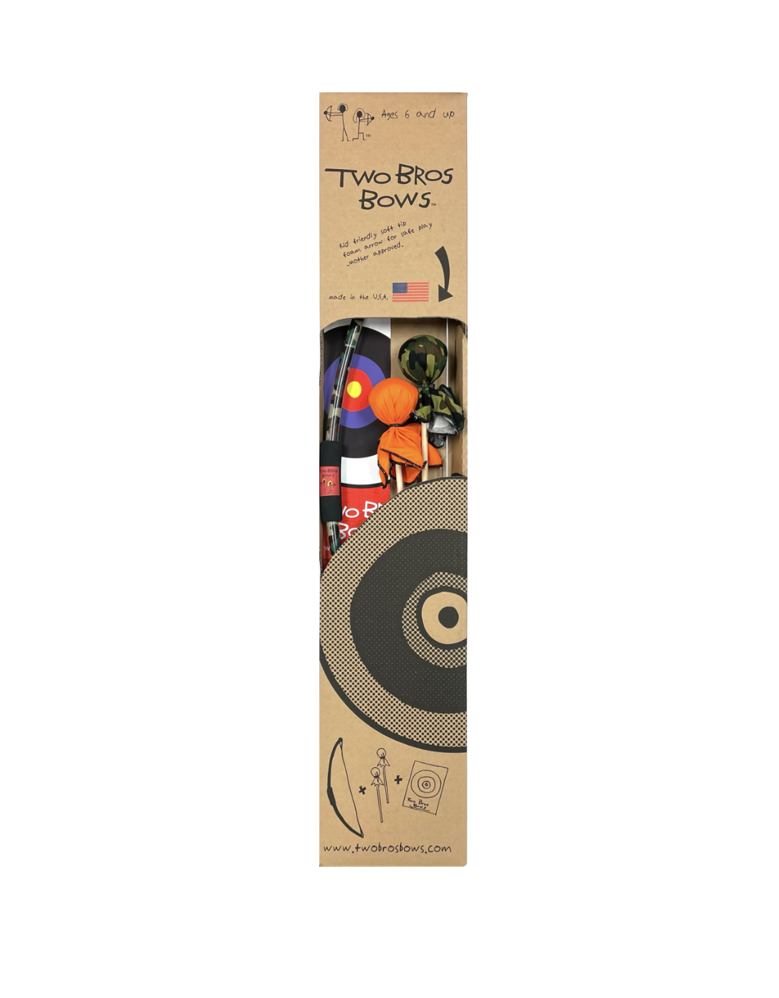 Two Bros Bows Two Bros Bows - Standard Bow & Arrow Set - Camo Archery Set