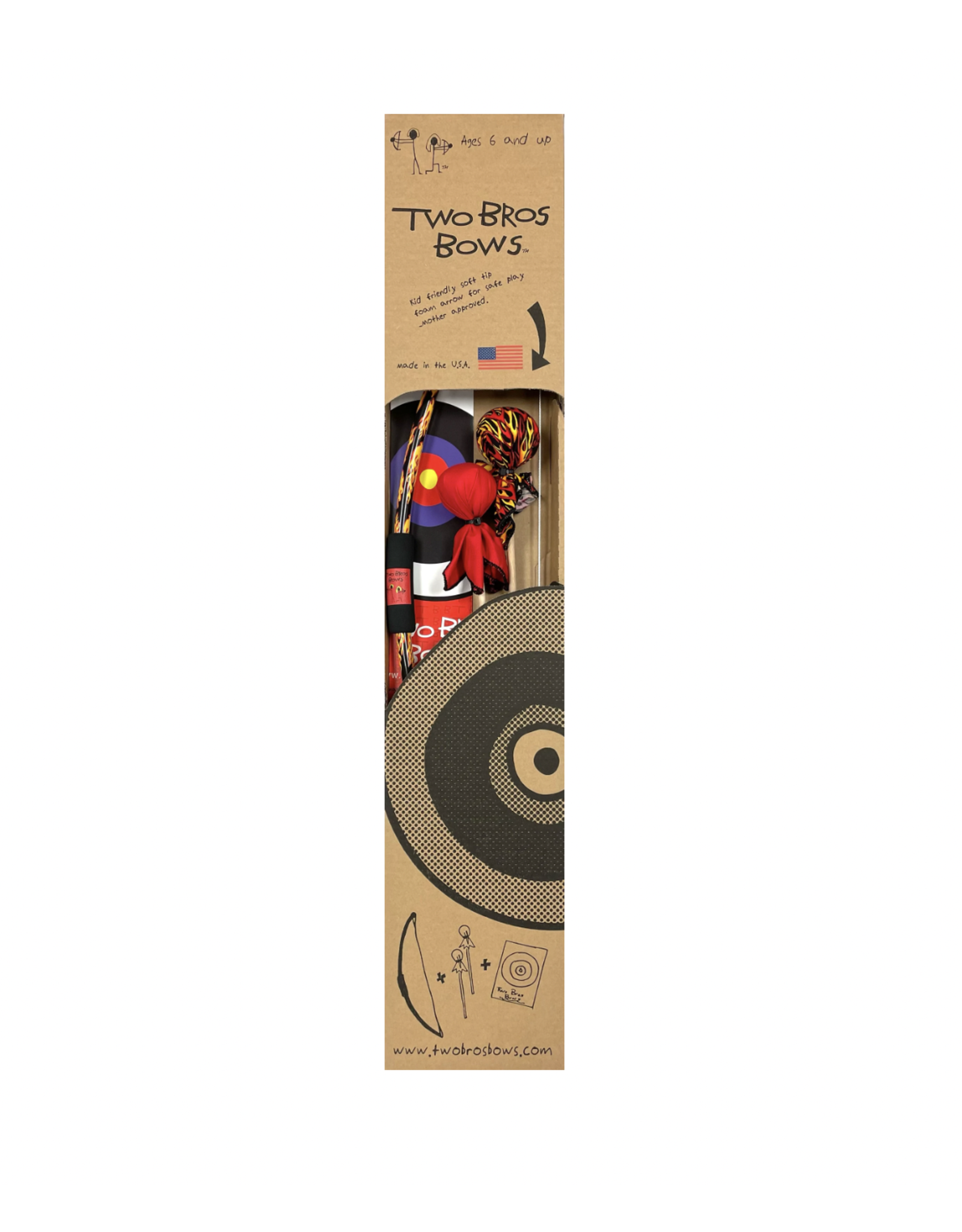 Two Bros Bows - Standard Bow & Arrow Set - Flames