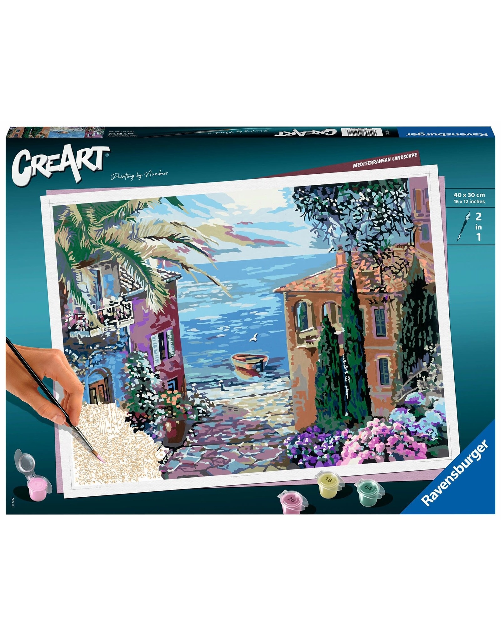 Ravensburger CreArt Paint by Number - Mediterranean Landscape