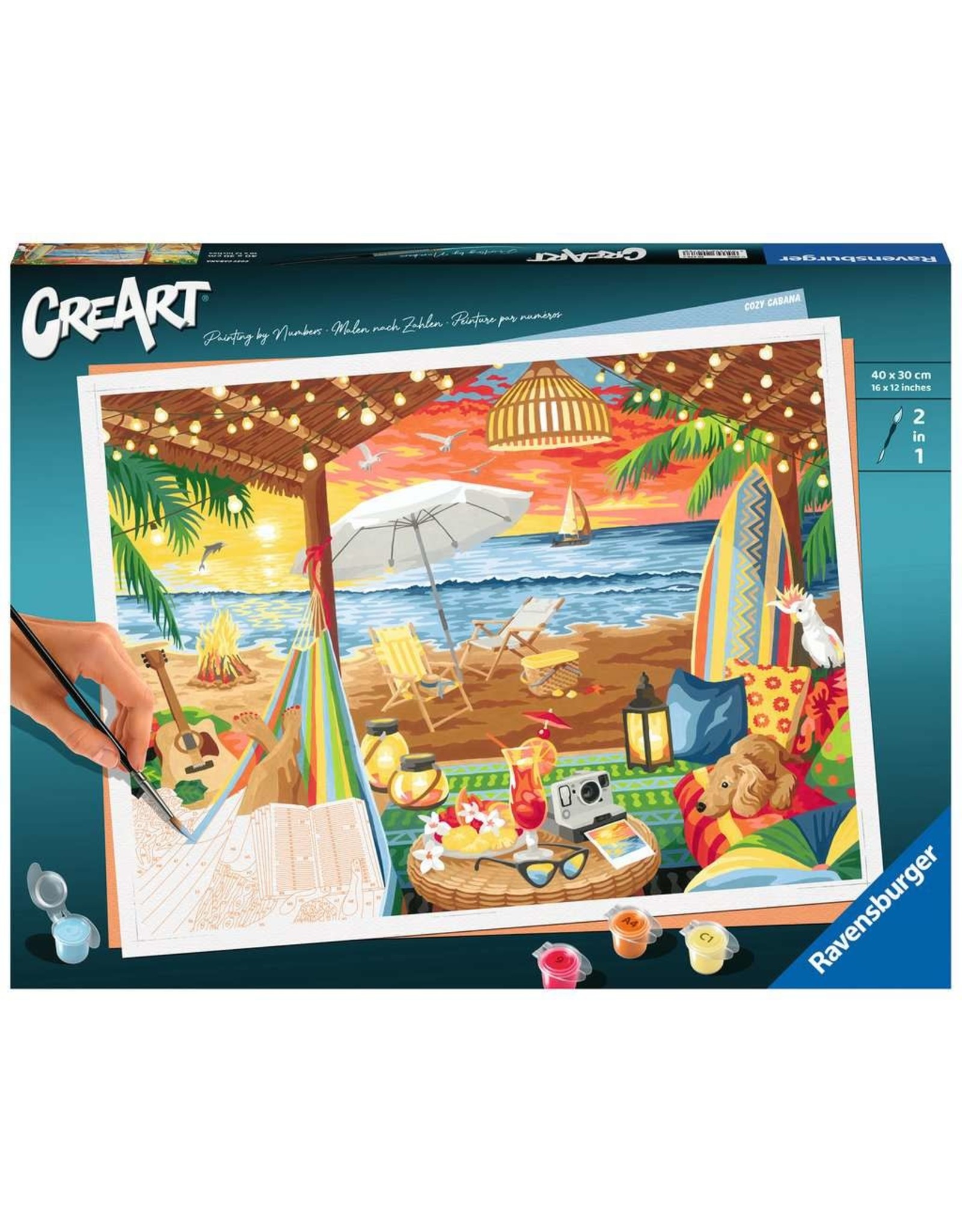 Ravensburger CreArt Paint by Number - Cozy Cabana
