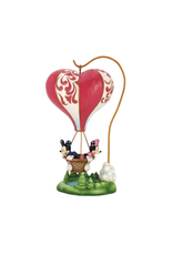 Jim Shore Mickey & Minnie Heart-Air Balloon