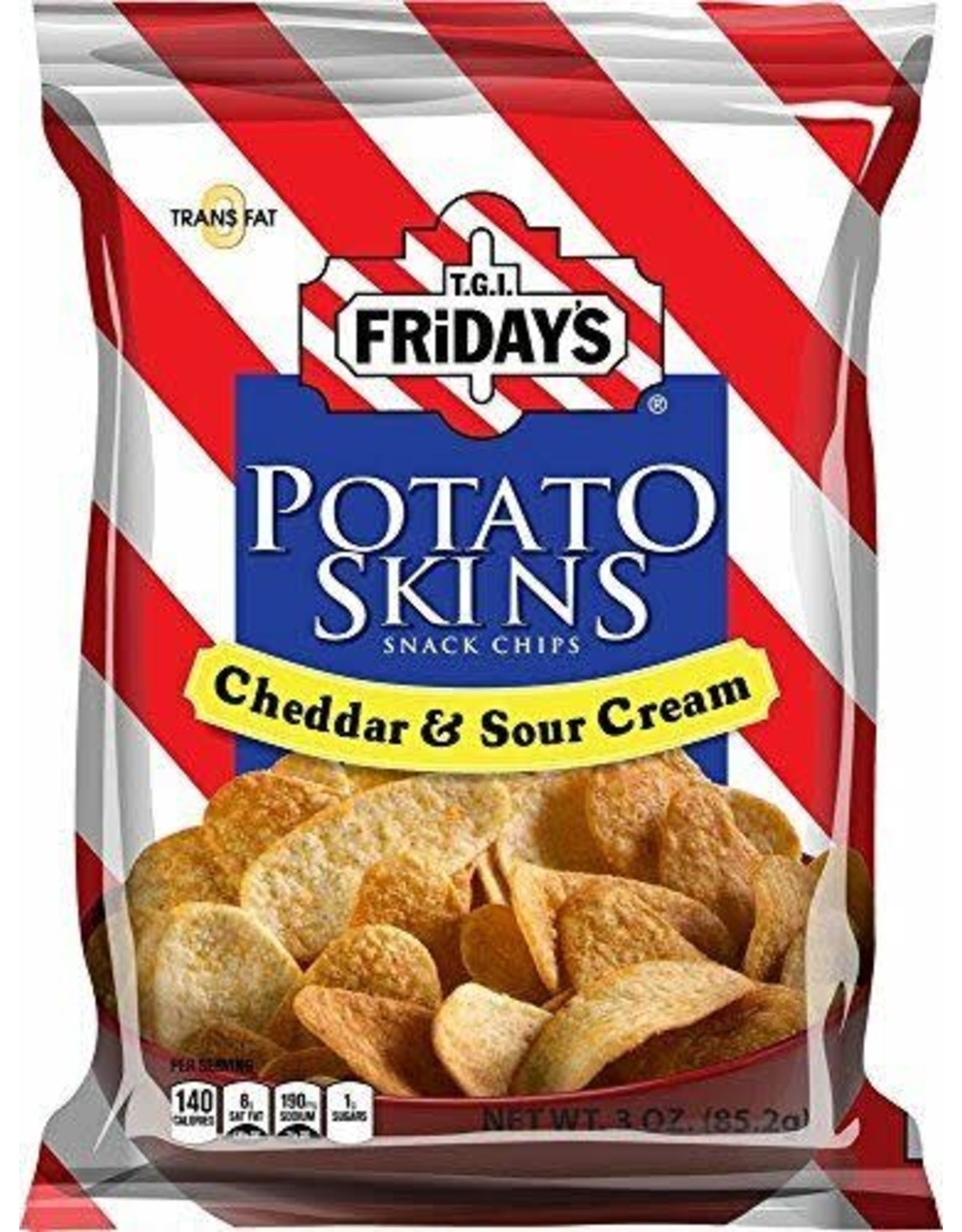 TGI Friday's Potato Skins - Cheddar Sour Cream Chips 3oz