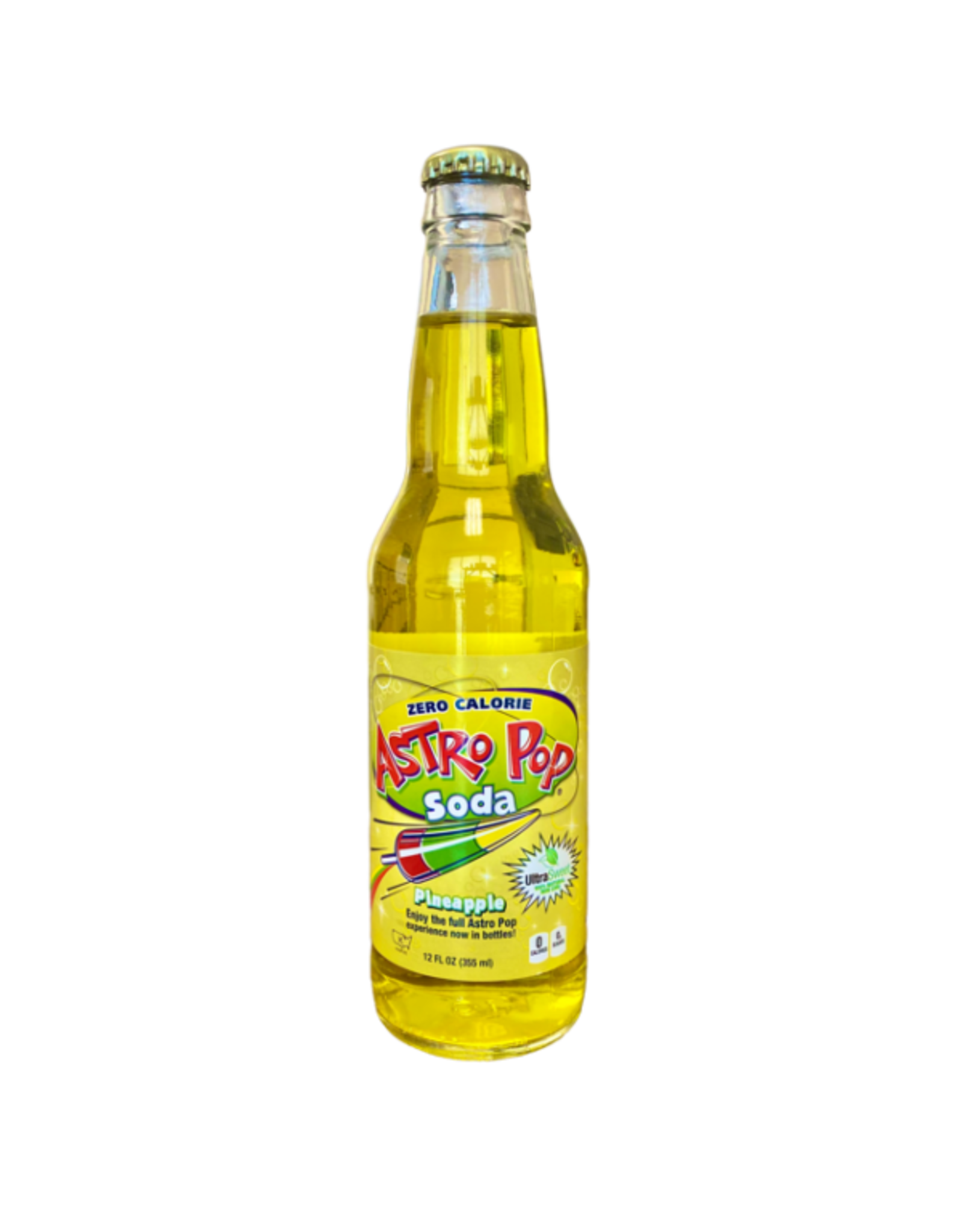 Astro Pop Pineapple Zero Sugar Soda