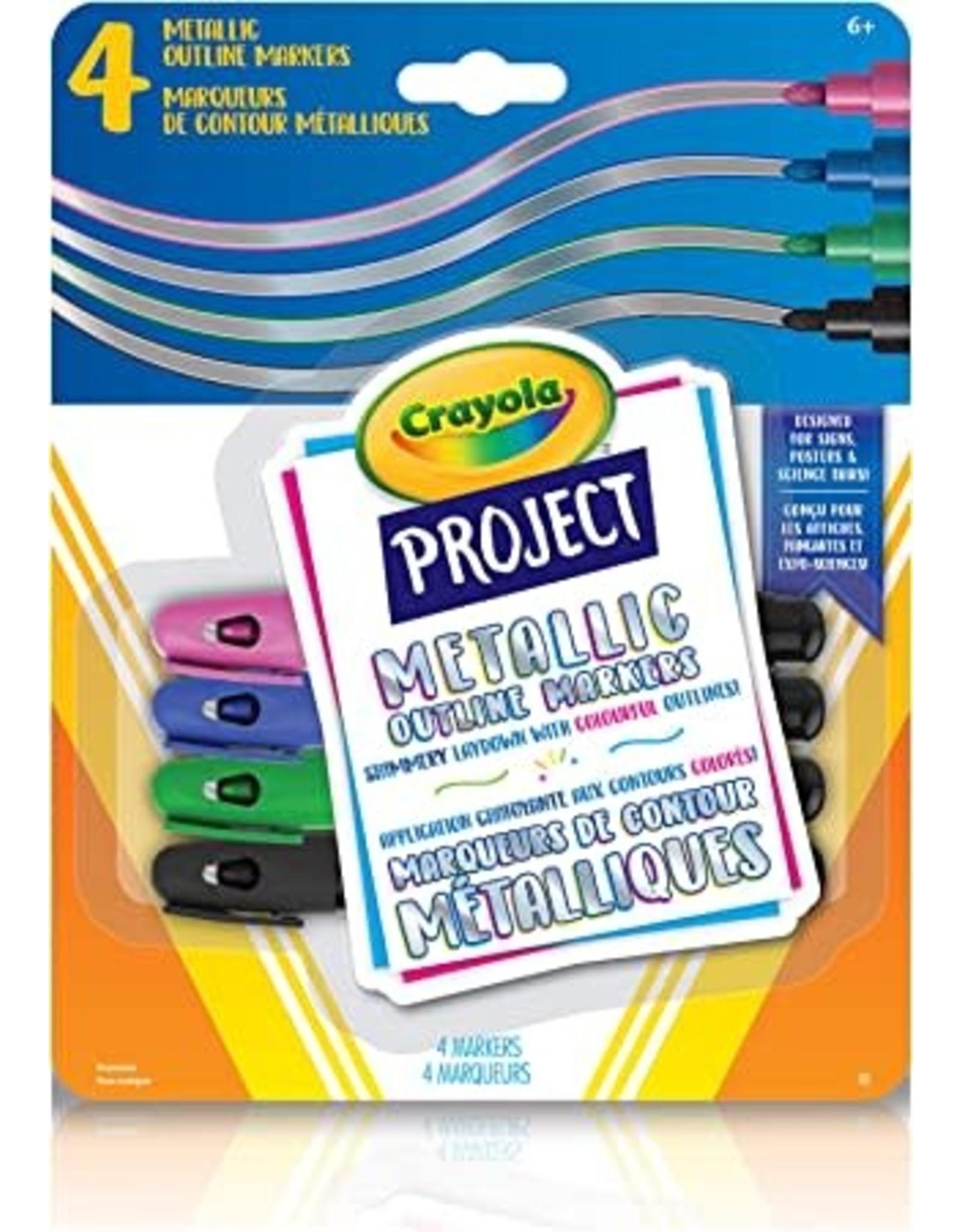 Crayola Metallic Outline Markers 4 Pack