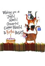 Alex Clark Art Cat Stack Birthday Card