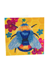D.I.Y Crystal Art Kit Crystal Art Card Kit - Floral Bumble Bee