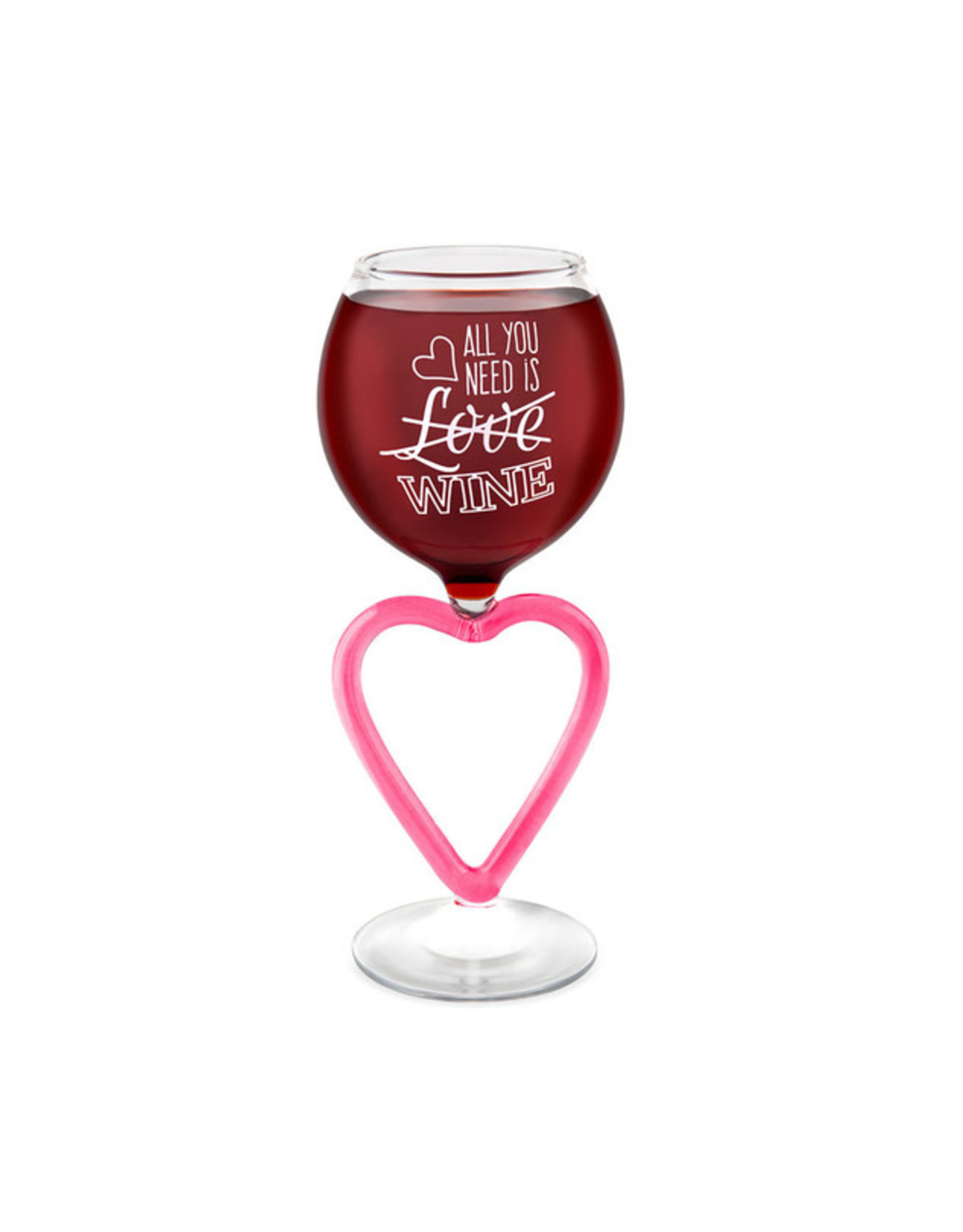 all you need is... WINE GLASS (Heart Glass)