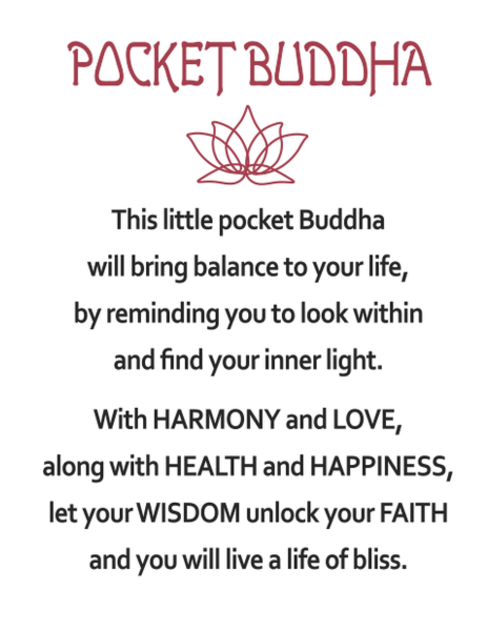 Ganz Pocket Buddha Charms Assorted