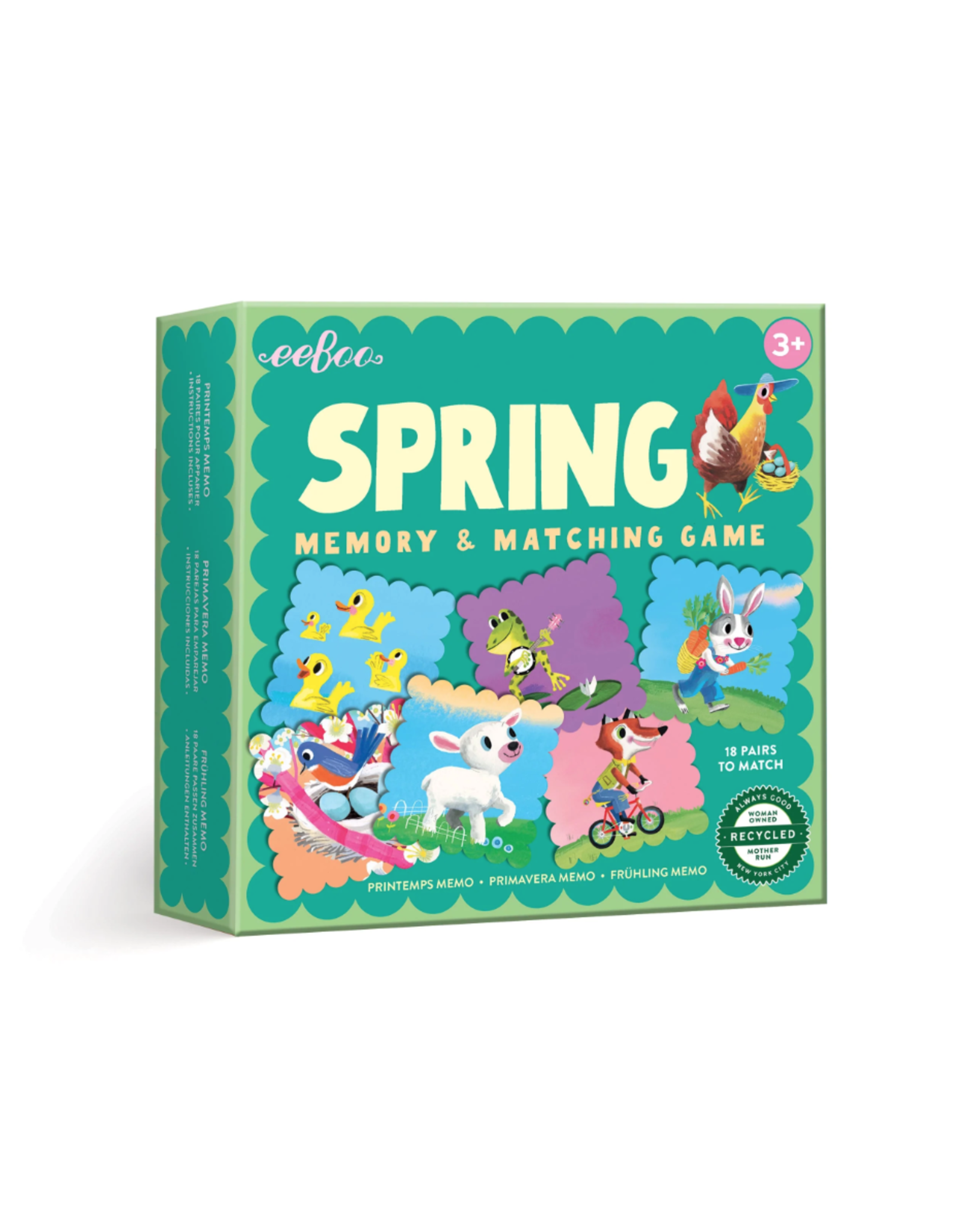 Spring Little Square Memory & Matching Game Tumbleweed Toys