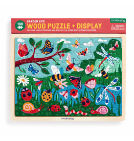 Ocean Life 100 Piece Wood Puzzle + Display - Mudpuppy