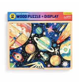 Mudpuppy Space Mission 100 Piece Wood Puzzle
