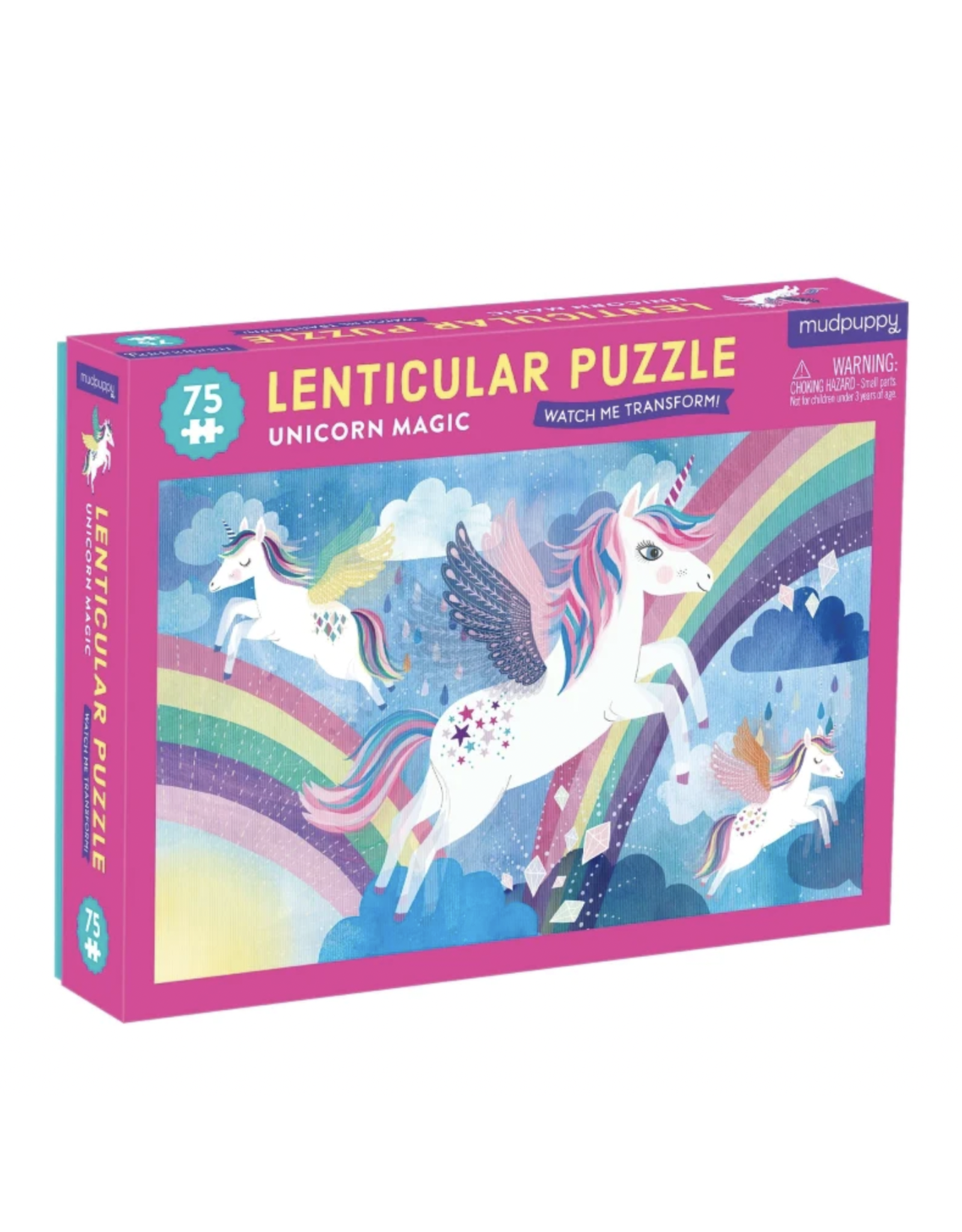 Mudpuppy Unicorn Magic 75 Piece Lenticular Puzzle