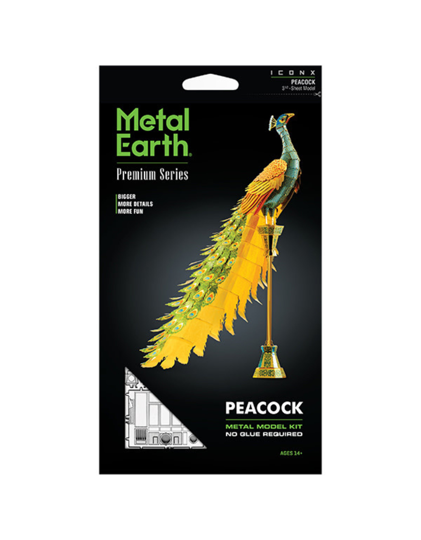 Metal Earth Iconx Peacock