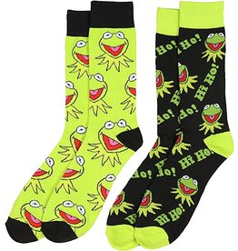 Bioworld Disney -Muppets Kermit 2pk Crew Sock