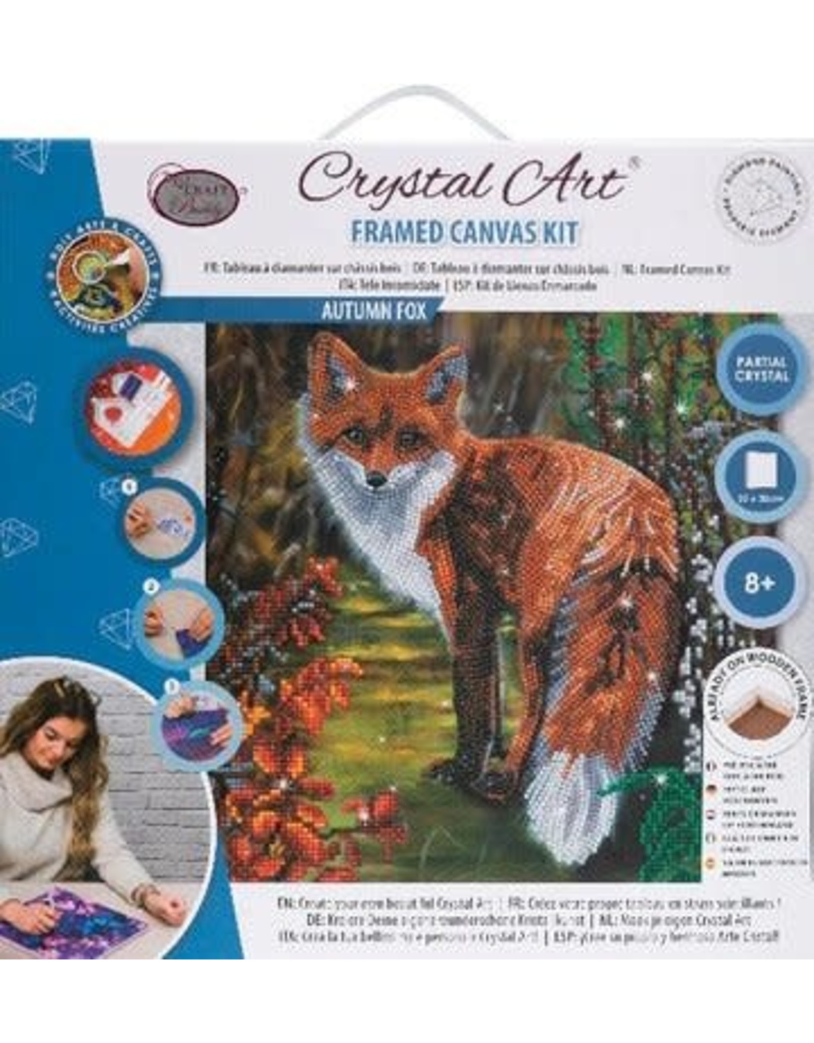 D.I.Y Crystal Art Kit Crystal Art Medium Framed Kit - Autumn Fox
