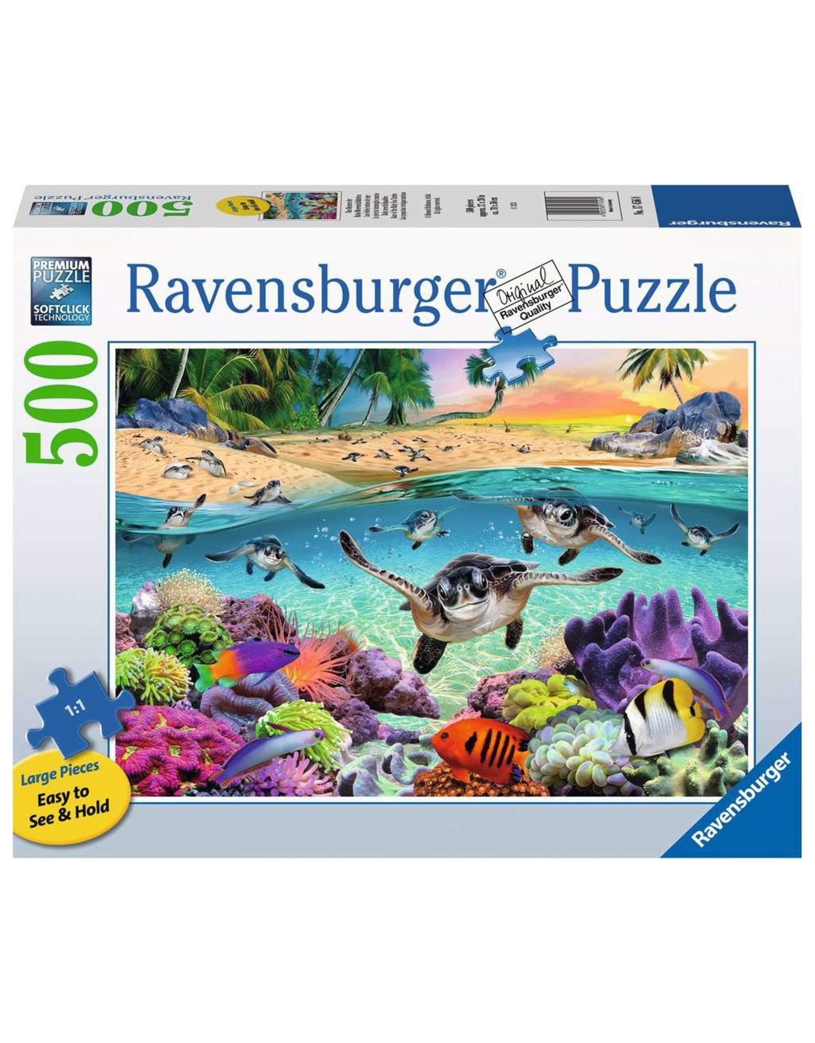 Ravensburger Race of the Baby Sea Turtles 500pc