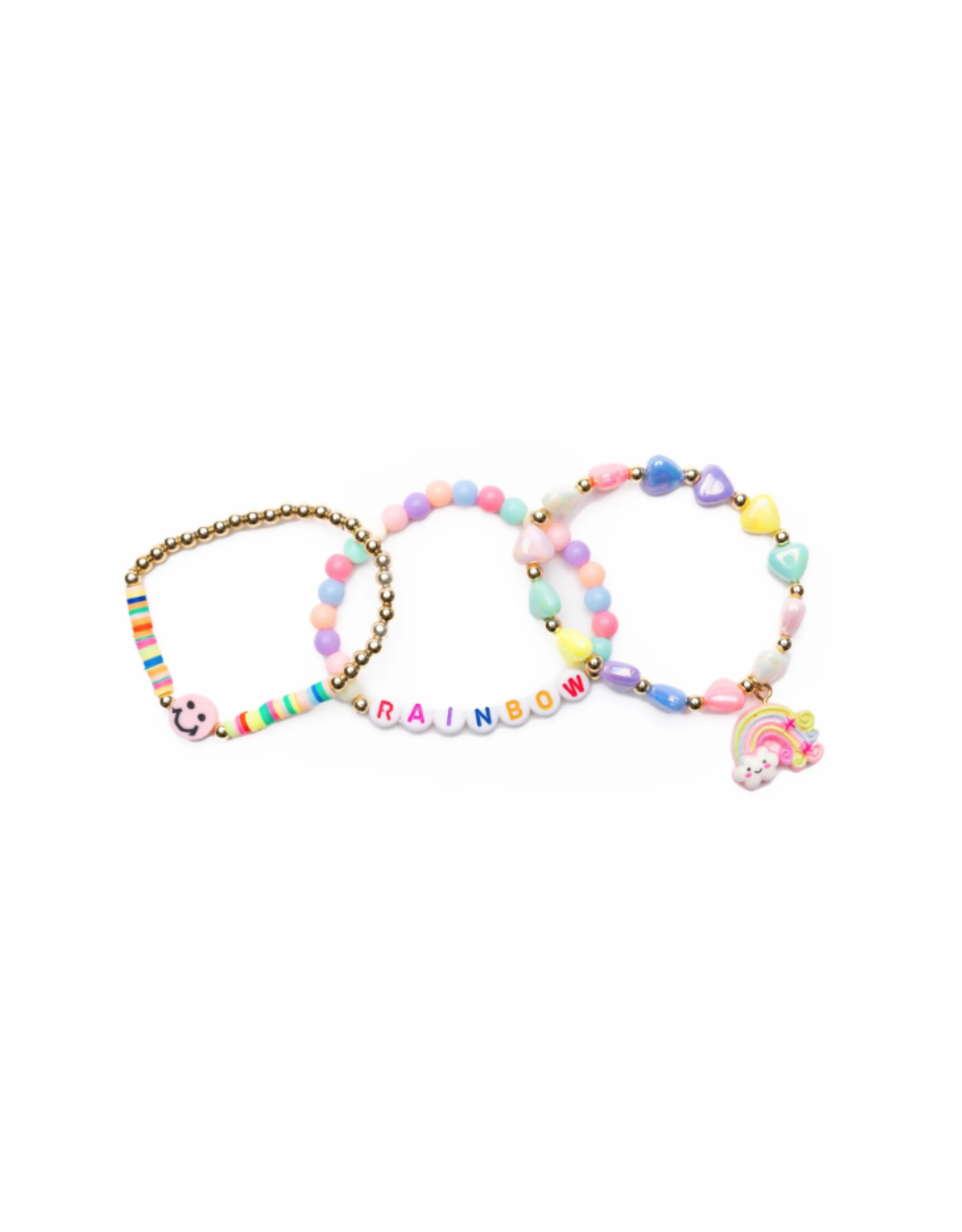 Great Pretenders Rainbow Smiles Bracelet 3pc Set