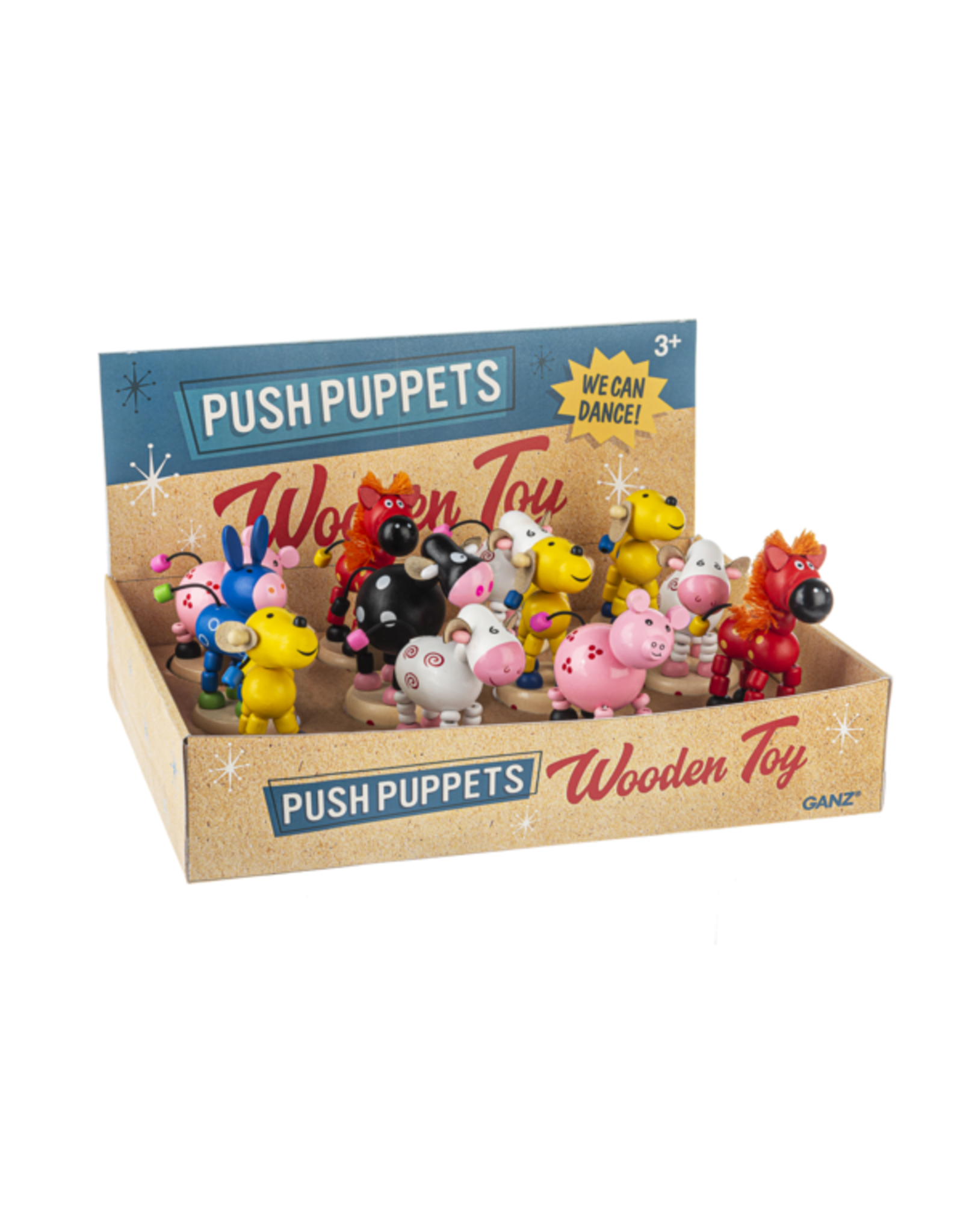 Ganz Wooden Farm Push Puppets
