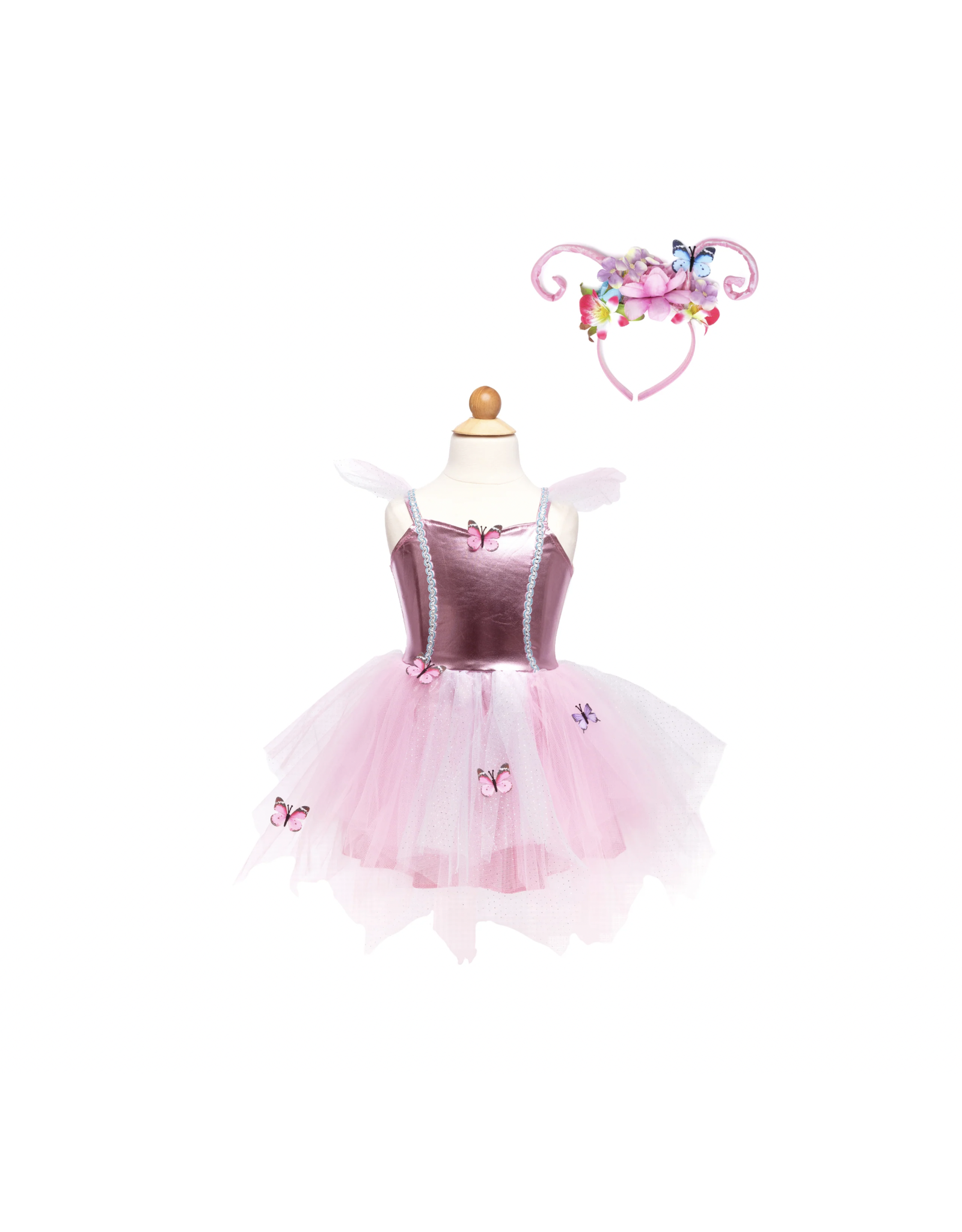 Great Pretenders Woodland Butterfly Dress & Headband, Size 5/6