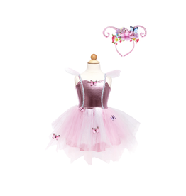 Great Pretenders Woodland Butterfly Dress & Headband, Size 5/6