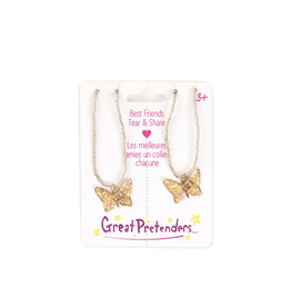 Great Pretenders BFF Butterfly Share & Tear Necklaces