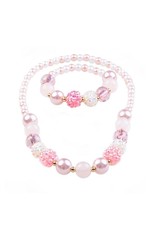 Great Pretenders Pearly Pink Bracelet & Necklace Set