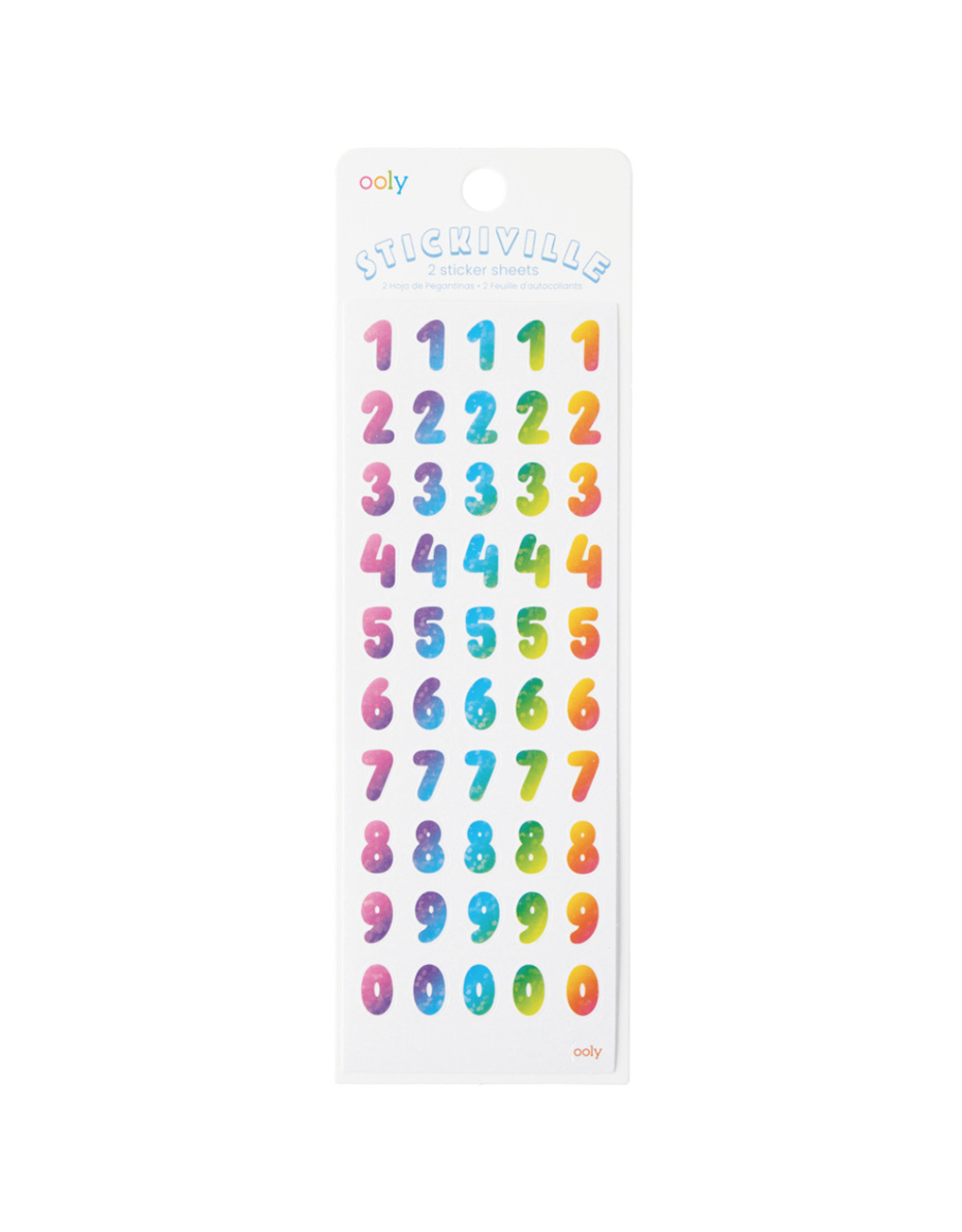 Ooly Stickiville Rainbow Numbers Stickers