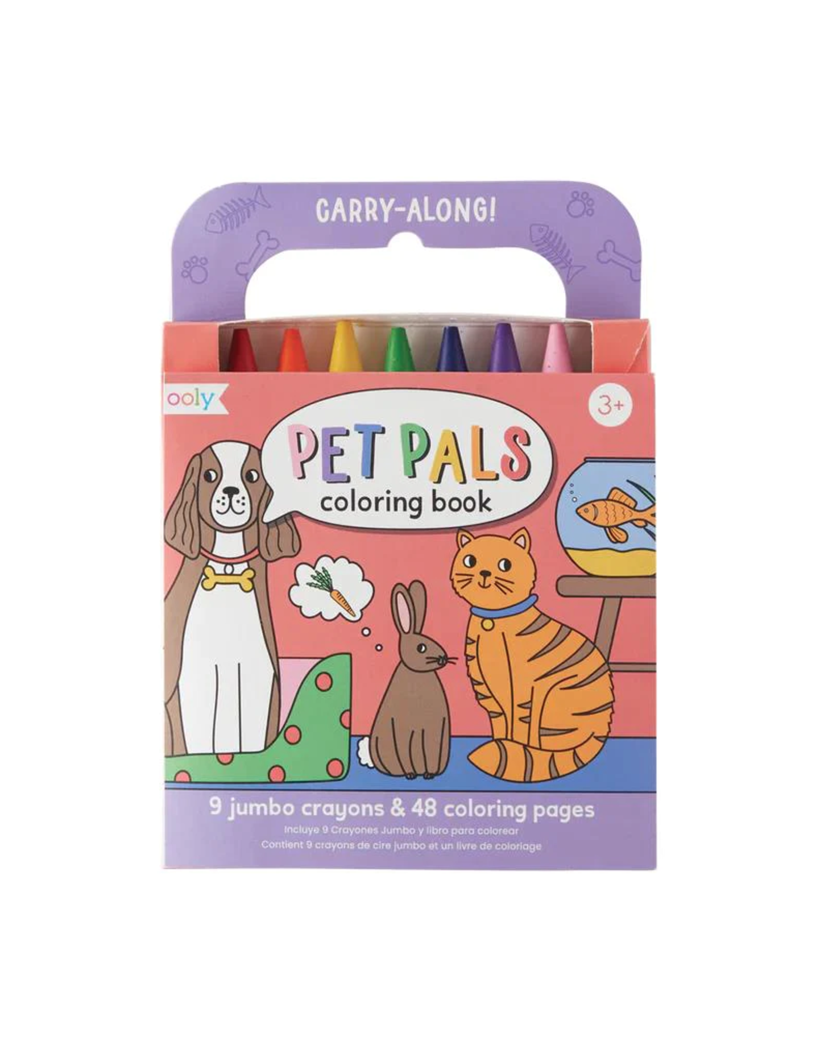 Ooly Carry Along Coloring Book Set - Pet Pals