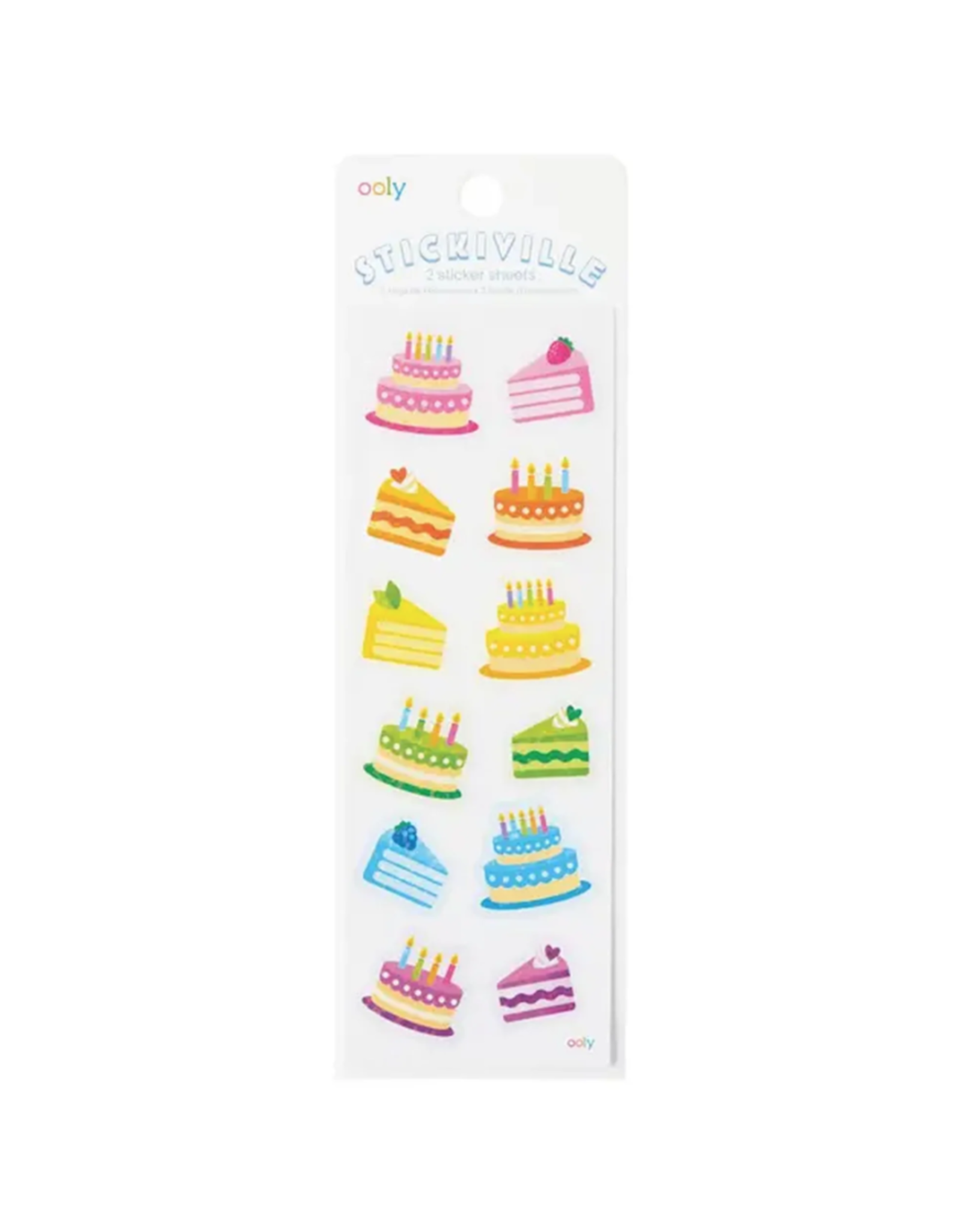 Ooly Stickiville Birthday Cakes Stickers