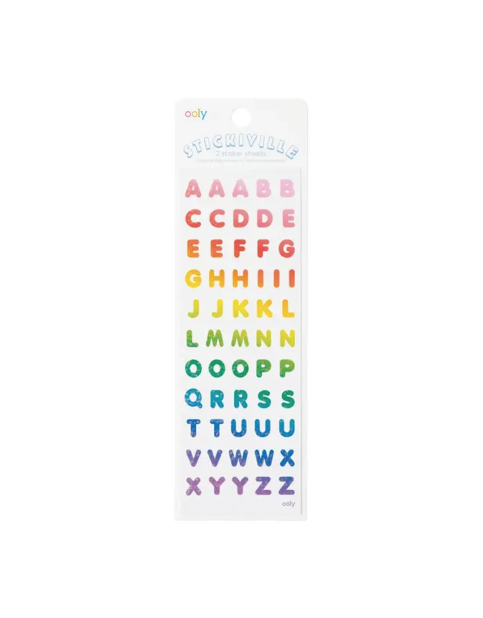 Ooly Stickiville Rainbow Letters Stickers