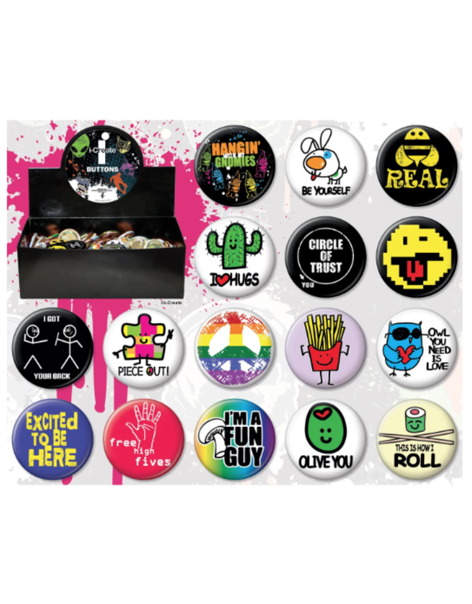Ata-Boy Buttons Assorted