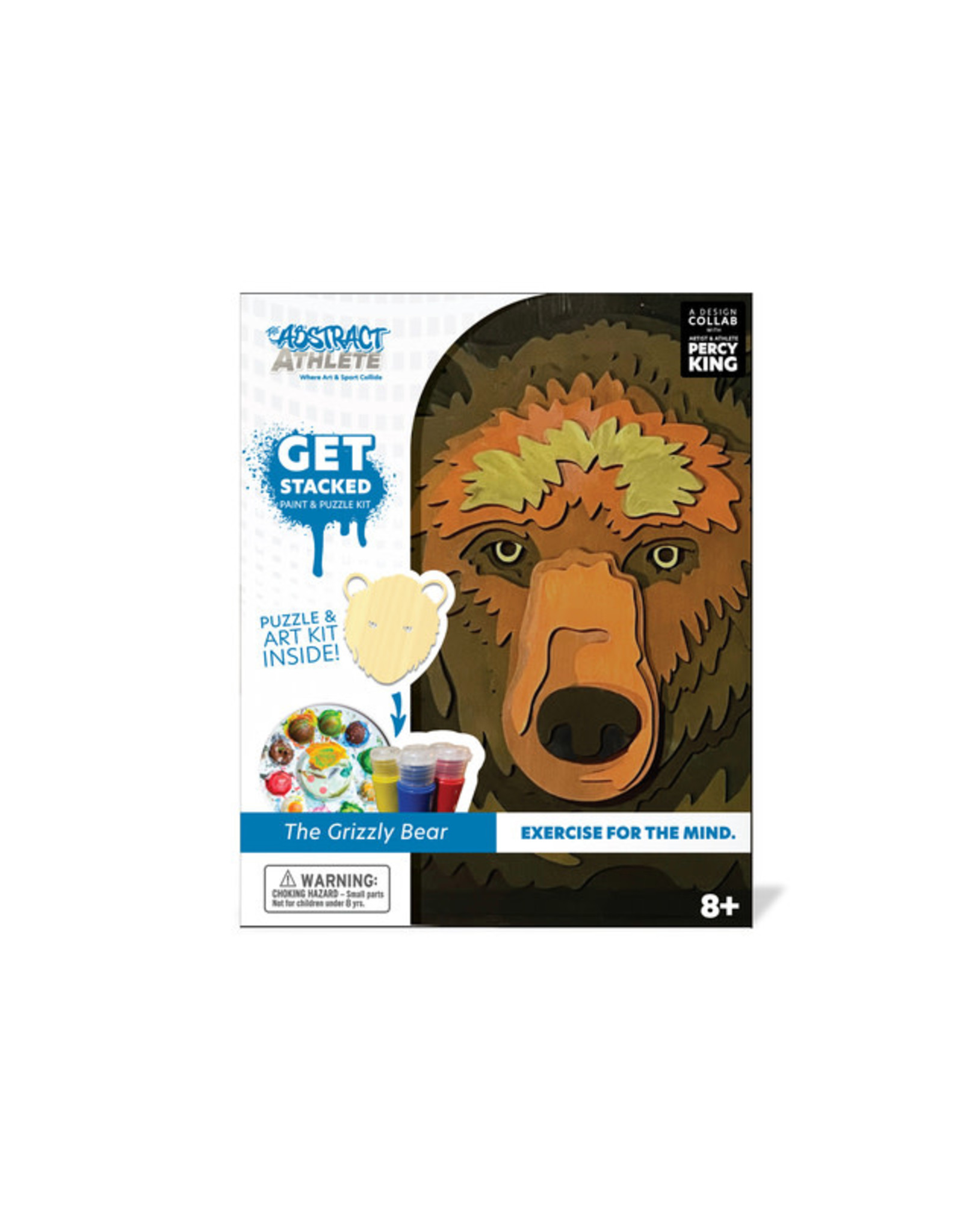 Get Stacked Paint & Puzzle Kit - Grizzly Bear (CLEARANCE)