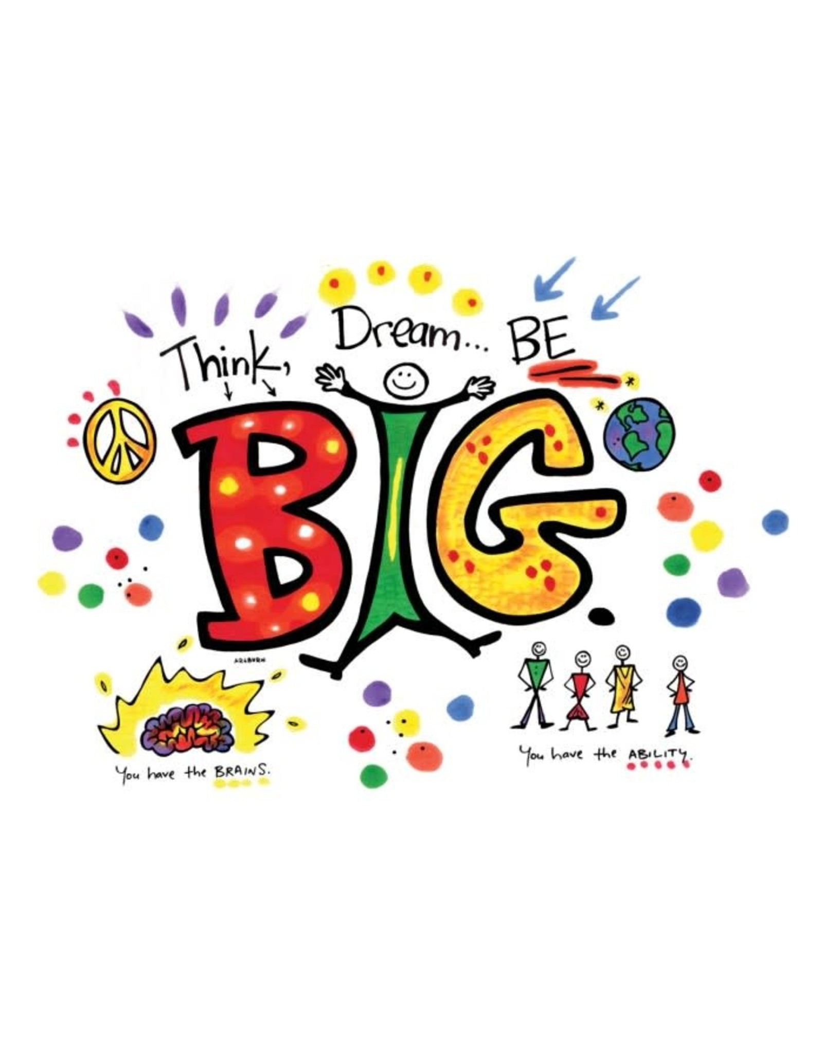 Artburn Pillowcase Painting Kit - Think BIG... Dream BIG, BE BIG!