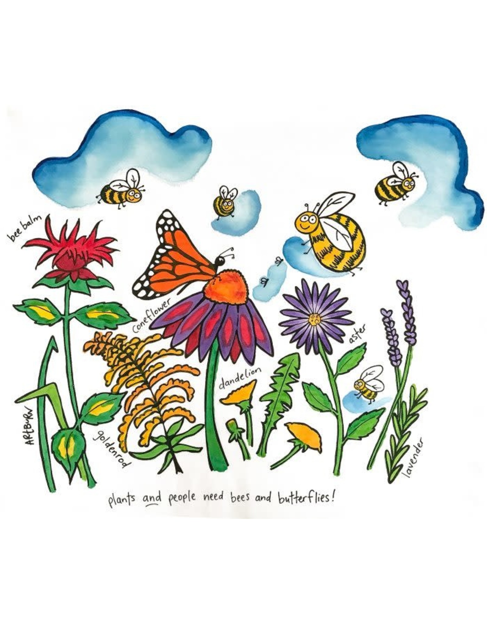 Artburn Pillowcase Painting Kit - Plant a Pollinator Garden!