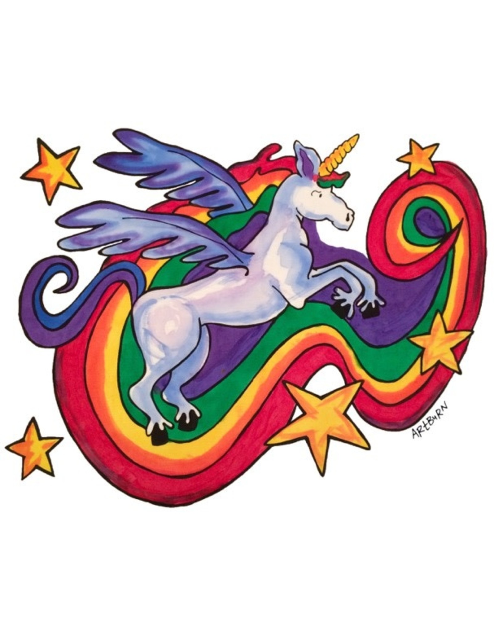 Artburn Pillowcase Painting Kit - Rainbow Unicorn