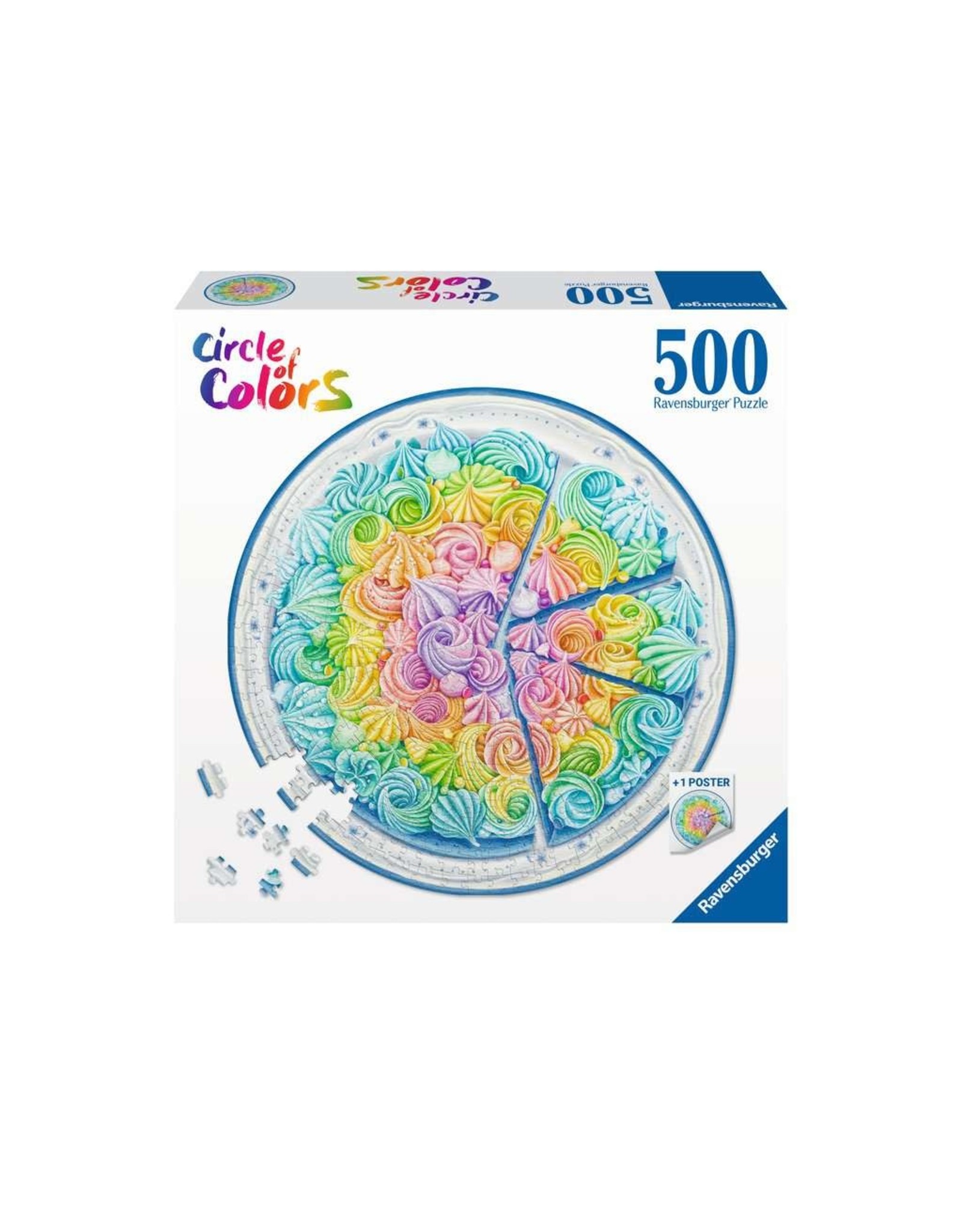 Ravensburger Circle of Colors: Rainbow Cake 500pc