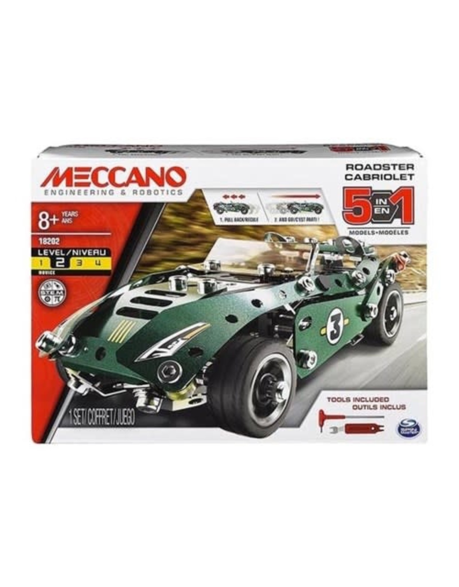 Spin Master Meccano - 5 in 1 Roadster Set