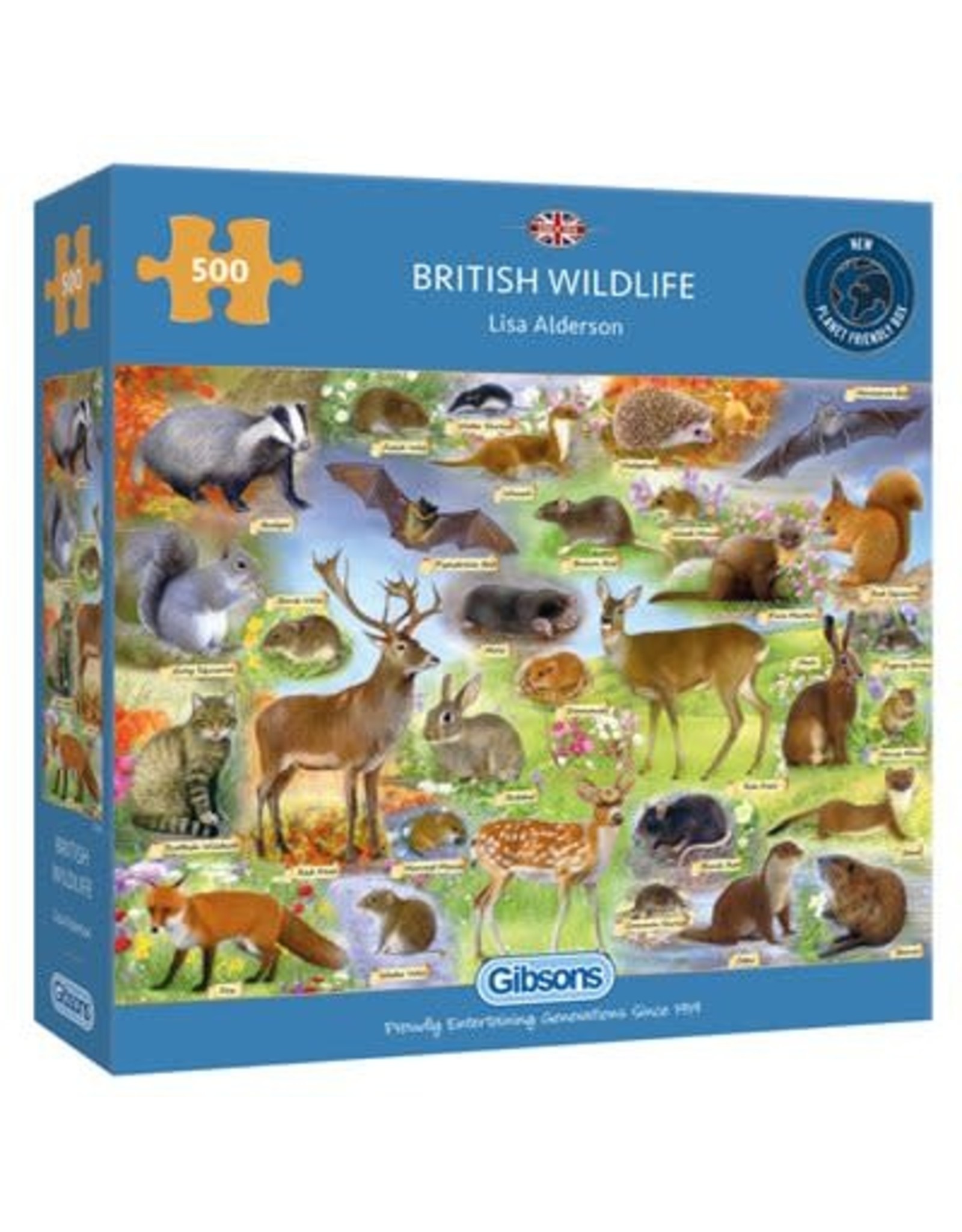 Gibsons British Wildlife 500pc