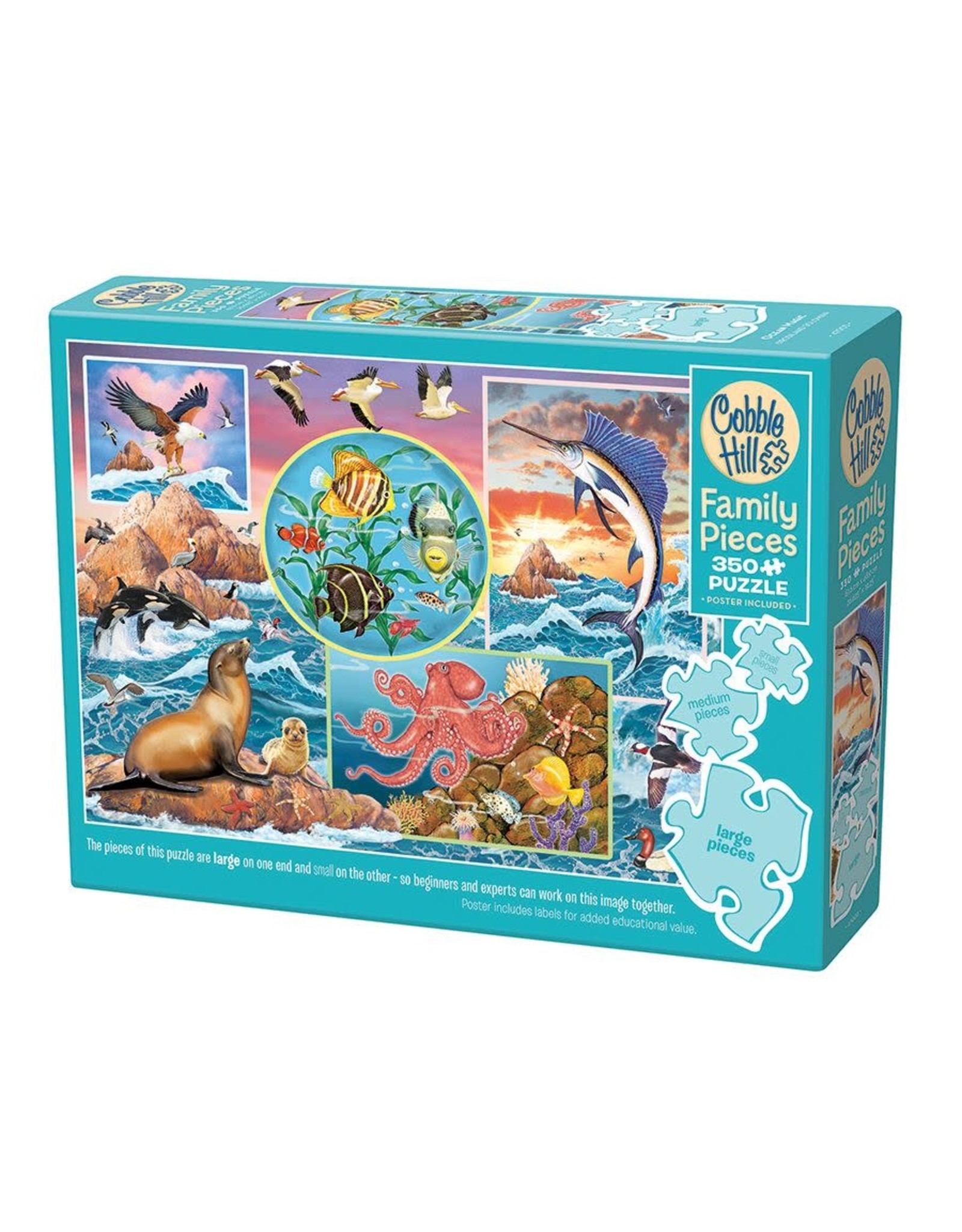 Cobble Hill Ocean Magic 350pc Family Puzzle