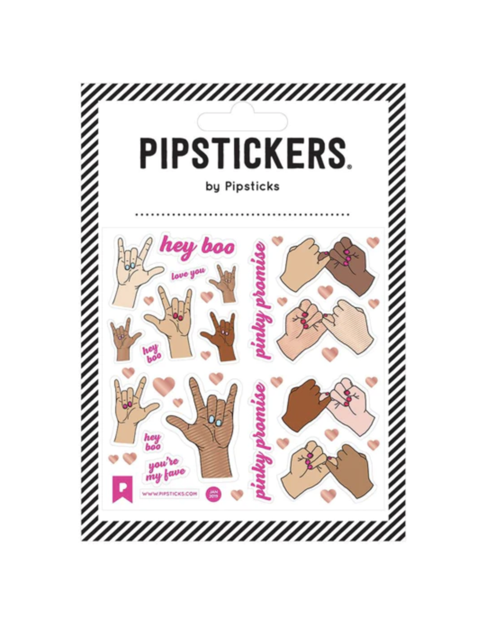Pipsticks Pinky Promise Stickers