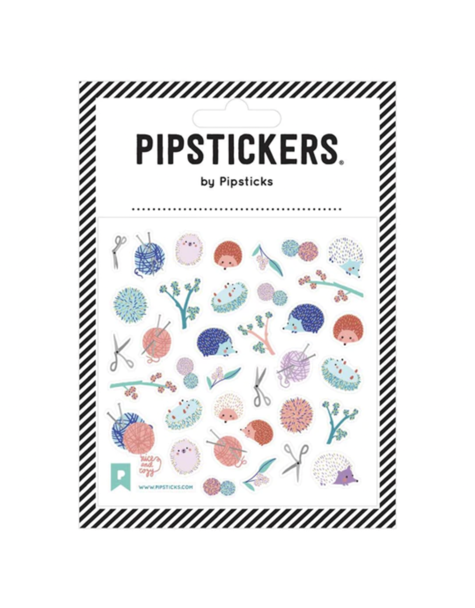 Pipsticks Knittin Hedgies Stickers