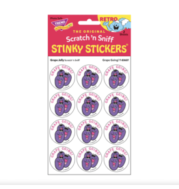 Trend Enterprise Grape Going!-Grape Jelly Scent Retro Scratch 'n Sniff Stinky Stickers