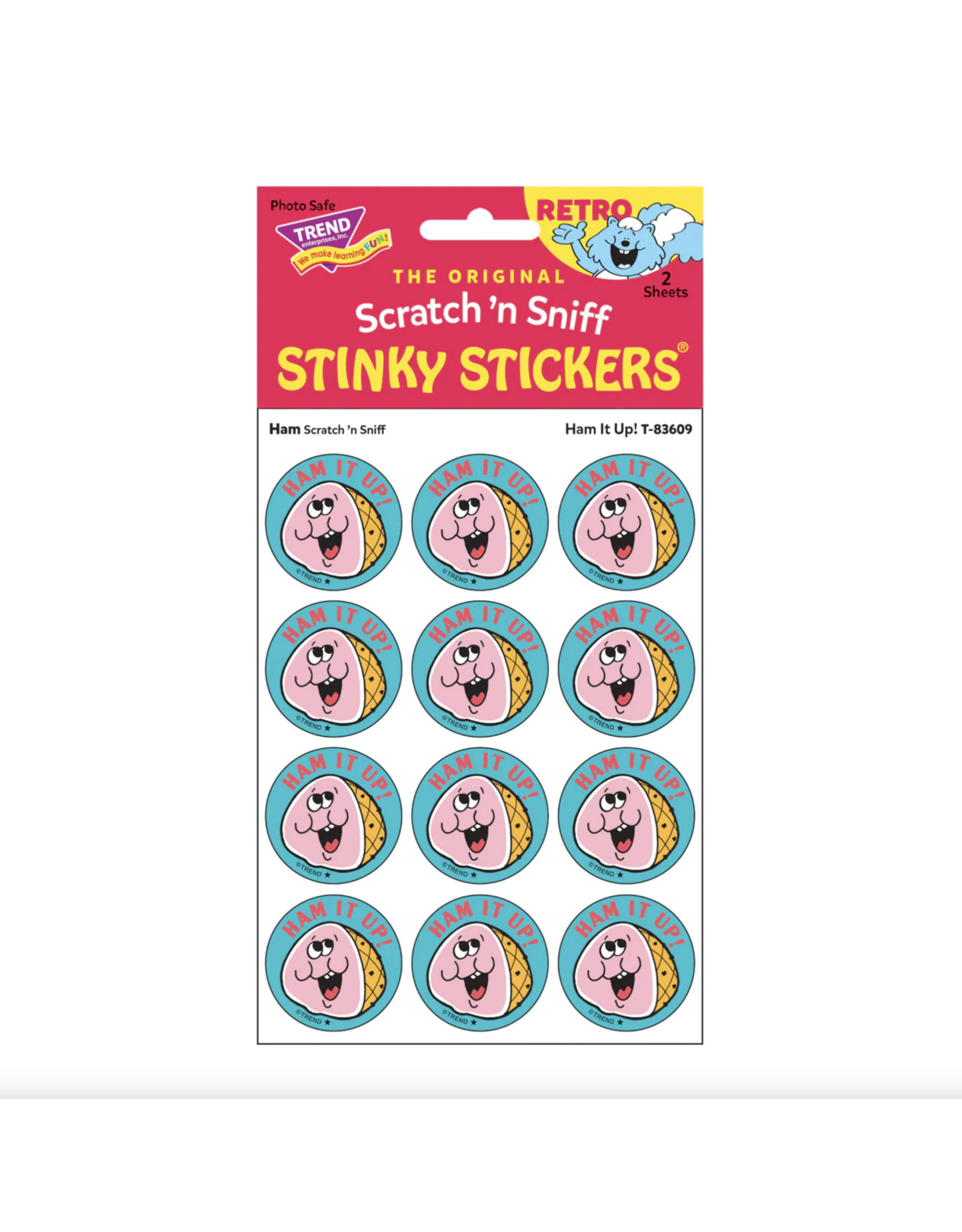 Trend Enterprise Ham It Up! - Ham Scent Retro Scratch 'n Sniff Stinky Stickers