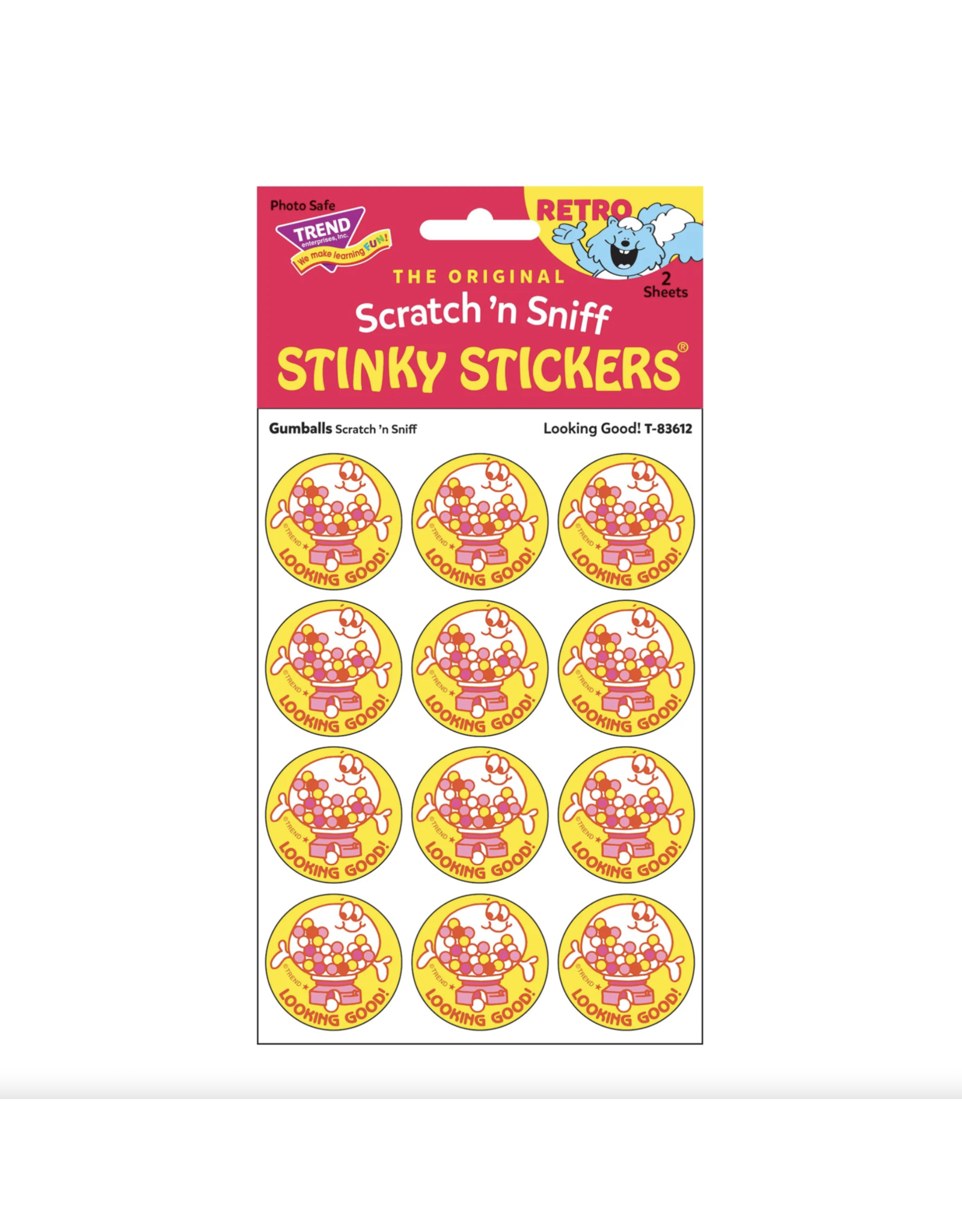 Trend Enterprise Looking Good! - Gumballs Scent Retro Scratch 'n Sniff Stinky Stickers