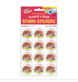 Trend Enterprise Super Stuff! - Spaghetti Scent Retro Scratch 'n Sniff Stinky Stickers