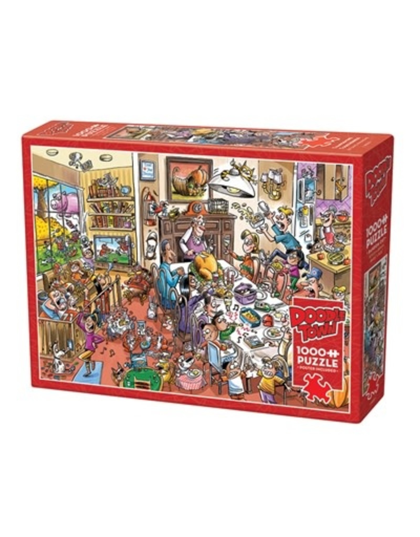 Cobble Hill DoodleTown: Thanksgiving Togetherness 1000pc